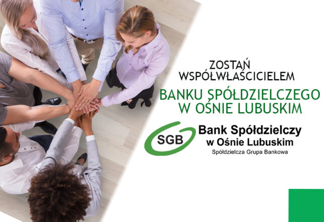 Plakat zachęcający do zostania współwłaścicielem Baku Spółdzielczego w Ośnie Lubuskim Plakat zachęcający do zostania współwłaścicielem Baku Spółdzielczego w Ośnie Lubuskim