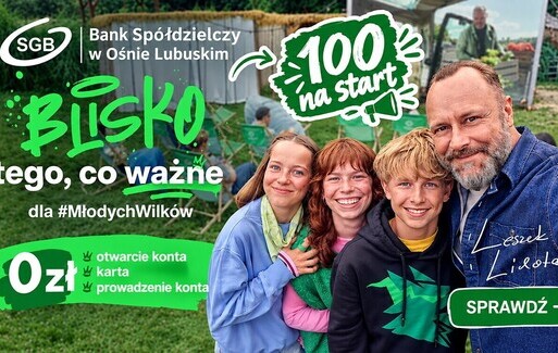 Zdjęcie do 100 zł na start w Banku Sp&oacute;łdzielczym w Ośnie Lubuskim